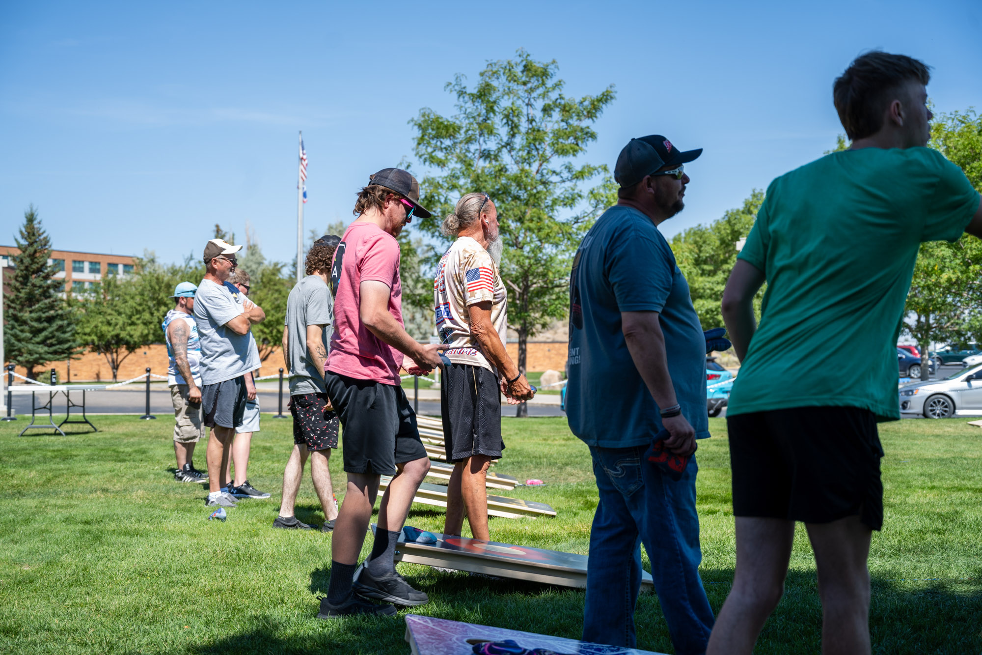 Photo of Corn Hole Tournament Participates