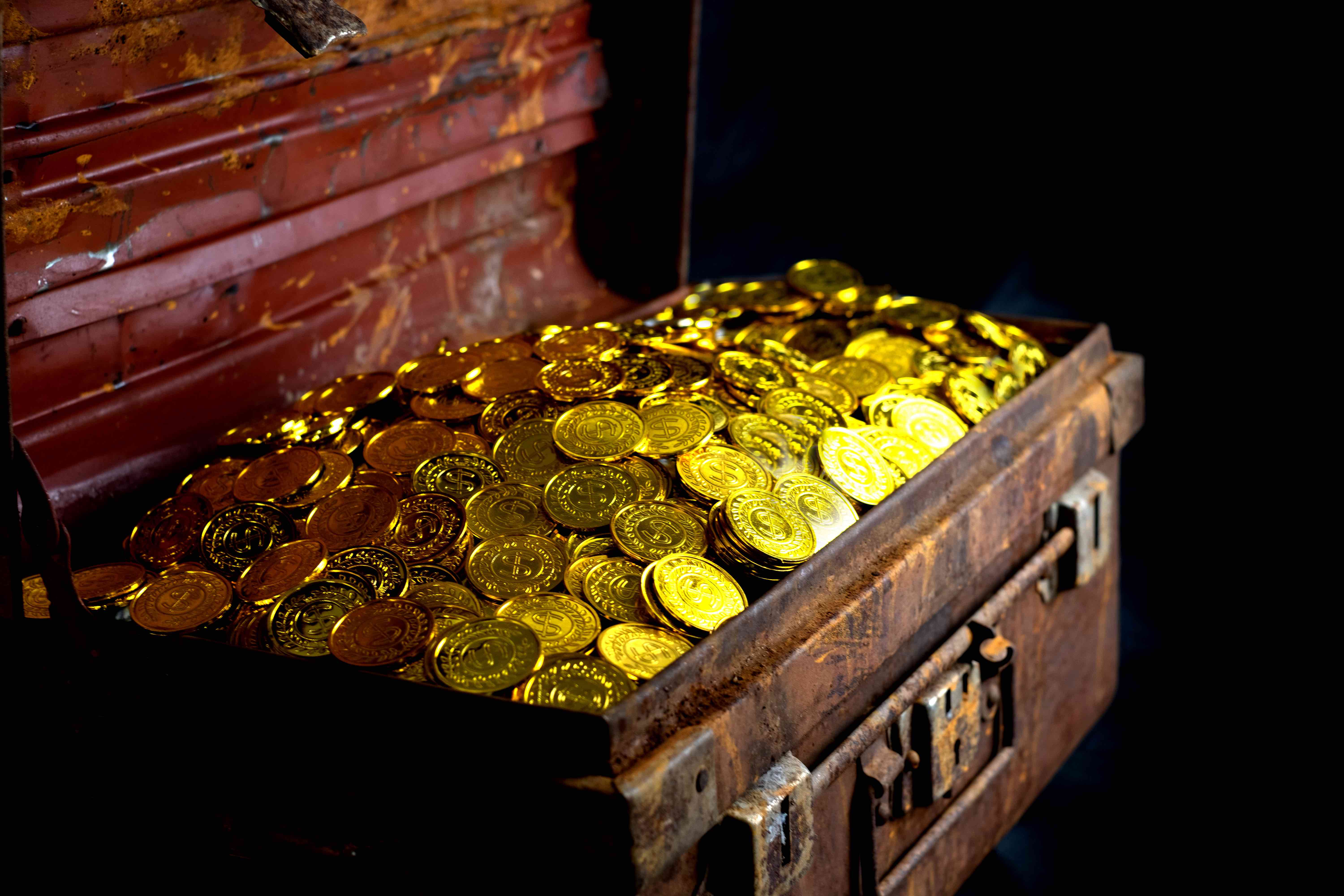 A treasure chest of gold! 