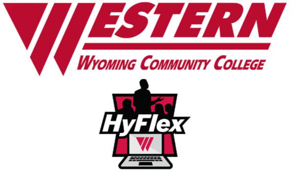 Western Wyoming Community College logo and Hyflex Badge