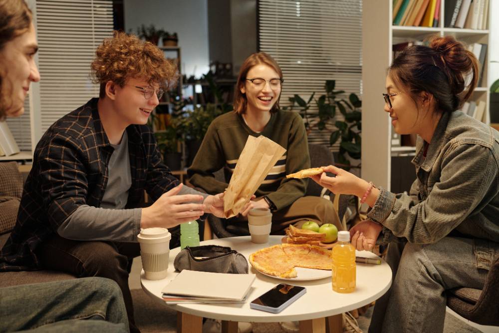 Friends Having Fun in College